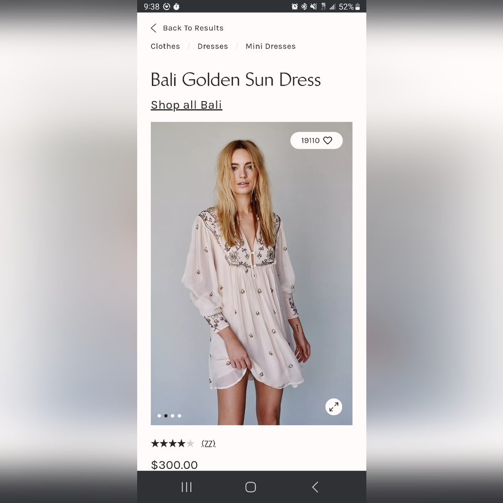 Free People Embroidered Cream Dress - Picture 8 of 11